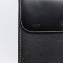 BURBERRY Hand Bag Leather Black Gold Auth ka7034-14