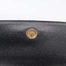 BURBERRY Hand Bag Leather Black Gold Auth ka7034-16