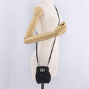 Miu Miu Matelasse Shoulder Bag Leather Black Silver Auth ka7035M-23