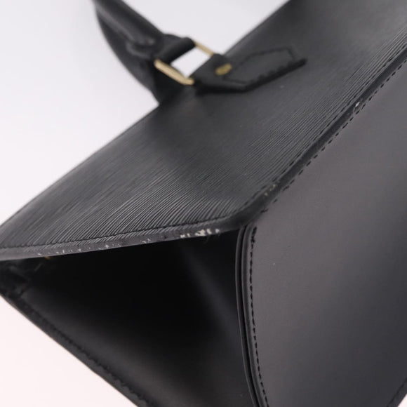 LOUIS VUITTON Epi Sac Tri Angle Hand Bag Black M52092 LV Auth ka7036