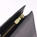 LOUIS VUITTON Epi Sac Tri Angle Hand Bag Black M52092 LV Auth ka7036-16