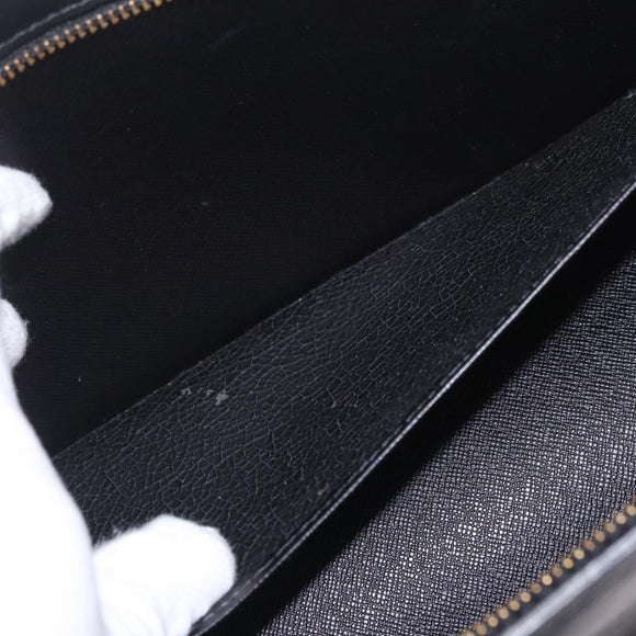 LOUIS VUITTON Epi Sac Tri Angle Hand Bag Black M52092 LV Auth ka7036