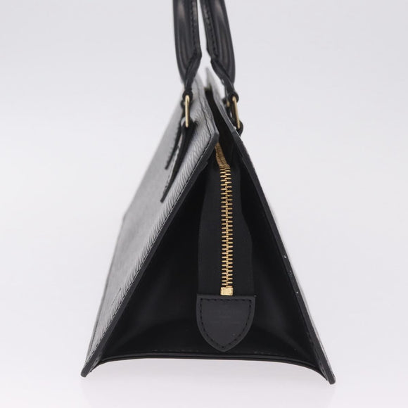 LOUIS VUITTON Epi Sac Tri Angle Hand Bag Black M52092 LV Auth ka7036