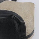 HERMES Garden Party PM Hand Bag Tower Ash Beige Silver Auth ka7037-12