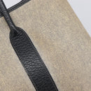 HERMES Garden Party PM Hand Bag Tower Ash Beige Silver Auth ka7037-15