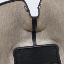 HERMES Garden Party PM Hand Bag Tower Ash Beige Silver Auth ka7037-20