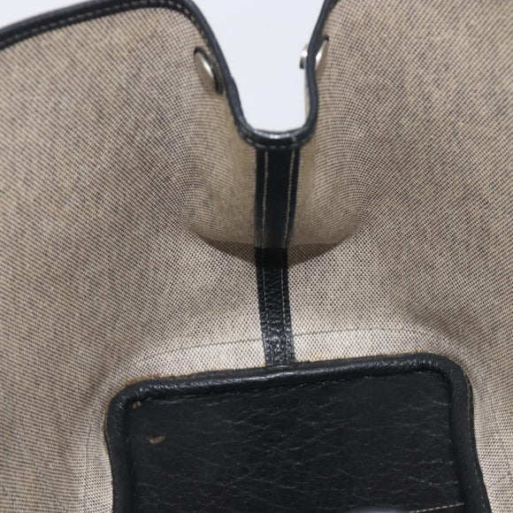 HERMES Garden Party PM Hand Bag Tower Ash Beige Silver Auth ka7037