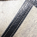 HERMES Garden Party PM Hand Bag Tower Ash Beige Silver Auth ka7037-21