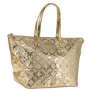 LOUIS VUITTON Monogram Miroir Bellevue GM Bag Gold Dore M95759 LV Auth ka7038M-1