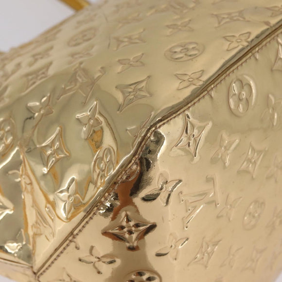 LOUIS VUITTON Monogram Miroir Bellevue GM Bag Gold Dore M95759 LV Auth ka7038M