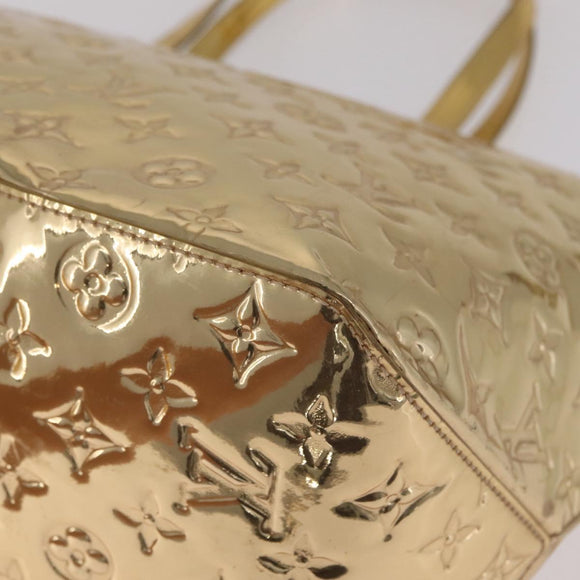 LOUIS VUITTON Monogram Miroir Bellevue GM Bag Gold Dore M95759 LV Auth ka7038M