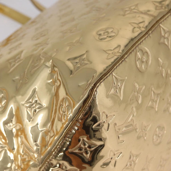 LOUIS VUITTON Monogram Miroir Bellevue GM Bag Gold Dore M95759 LV Auth ka7038M