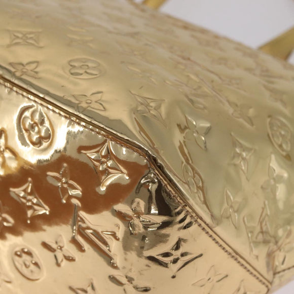 LOUIS VUITTON Monogram Miroir Bellevue GM Bag Gold Dore M95759 LV Auth ka7038M
