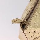 LOUIS VUITTON Monogram Miroir Bellevue GM Bag Gold Dore M95759 LV Auth ka7038M-15