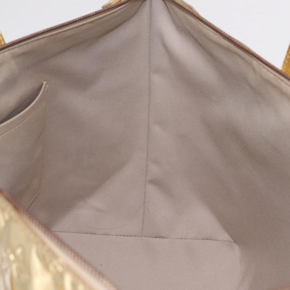 LOUIS VUITTON Monogram Miroir Bellevue GM Bag Gold Dore M95759 LV Auth ka7038M