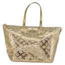 LOUIS VUITTON Monogram Miroir Bellevue GM Bag Gold Dore M95759 LV Auth ka7038M-2