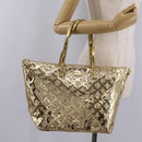 LOUIS VUITTON Monogram Miroir Bellevue GM Bag Gold Dore M95759 LV Auth ka7038M-23