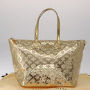 LOUIS VUITTON Monogram Miroir Bellevue GM Bag Gold Dore M95759 LV Auth ka7038M-24