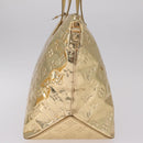 LOUIS VUITTON Monogram Miroir Bellevue GM Bag Gold Dore M95759 LV Auth ka7038M-4