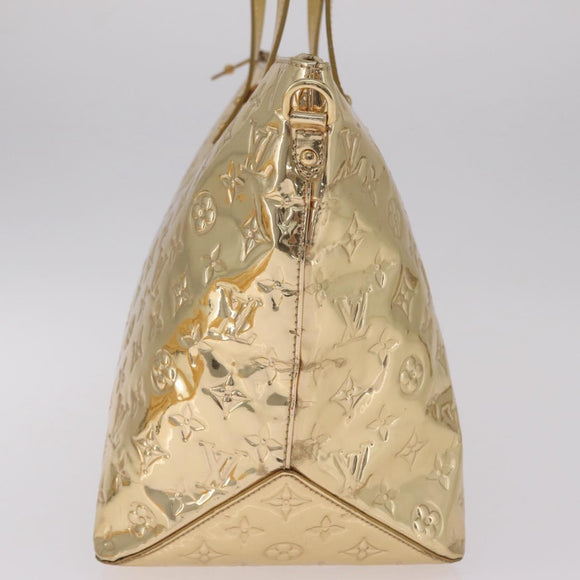 LOUIS VUITTON Monogram Miroir Bellevue GM Bag Gold Dore M95759 LV Auth ka7038M