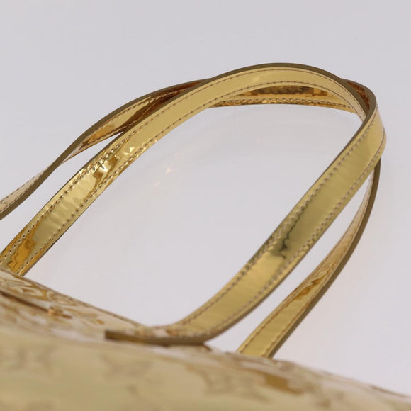 LOUIS VUITTON Monogram Miroir Bellevue GM Bag Gold Dore M95759 LV Auth ka7038M