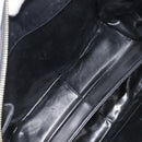 Salvatore Ferragamo Gancini Hand Bag Leather Black Gold Auth ka7039-25