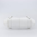 LOEWE Sender Hand Bag Leather White Silver Auth ka7041-9