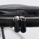 Balenciaga Luca Goal Heart Chain Bag Leather Black Silver 722781 Auth ka7045M-12