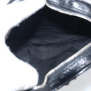 Balenciaga Luca Goal Heart Chain Bag Leather Black Silver 722781 Auth ka7045M-14