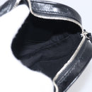 Balenciaga Luca Goal Heart Chain Bag Leather Black Silver 722781 Auth ka7045M-15