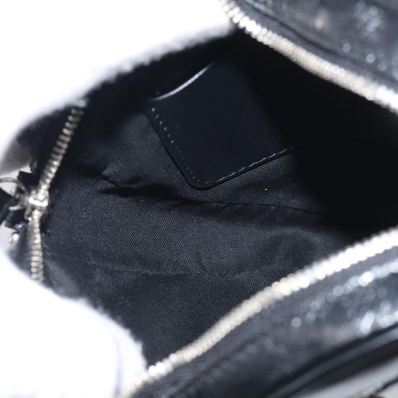 Balenciaga Luca Goal Heart Chain Bag Leather Black Silver 722781 Auth ka7045M