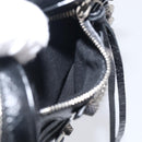 Balenciaga Luca Goal Heart Chain Bag Leather Black Silver 722781 Auth ka7045M-19