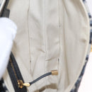 Christian Dior Trotter Canvas Saddle Hand Bag Navy Gold Auth ka7046SAV-22