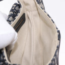 Christian Dior Trotter Canvas Saddle Hand Bag Navy Gold Auth ka7046SAV-23