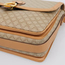 CELINE Macadam Canvas Shoulder Bag PVC Beige Gold Auth ka7047-10