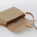 CELINE Macadam Canvas Shoulder Bag PVC Beige Gold Auth ka7047-16