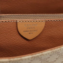 CELINE Macadam Canvas Shoulder Bag PVC Beige Gold Auth ka7047-17