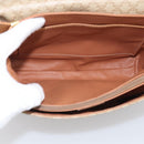 CELINE Macadam Canvas Shoulder Bag PVC Beige Gold Auth ka7047-18