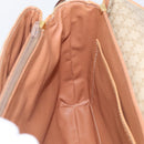 CELINE Macadam Canvas Shoulder Bag PVC Beige Gold Auth ka7047-20
