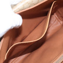 CELINE Macadam Canvas Shoulder Bag PVC Beige Gold Auth ka7047-21