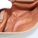 CELINE Macadam Canvas Shoulder Bag PVC Beige Gold Auth ka7047-24