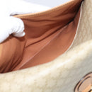 CELINE Macadam Canvas Shoulder Bag PVC Beige Gold Auth ka7047-26