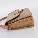 CELINE Macadam Canvas Shoulder Bag PVC Beige Gold Auth ka7047-4