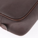 Christian Dior Trotter Canvas Clutch Bag PVC Brown Gold Auth ka7048-10