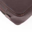 Christian Dior Trotter Canvas Clutch Bag PVC Brown Gold Auth ka7048-12