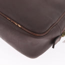 Christian Dior Trotter Canvas Clutch Bag PVC Brown Gold Auth ka7048-13