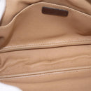 Christian Dior Trotter Canvas Clutch Bag PVC Brown Gold Auth ka7048-17