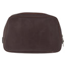 Christian Dior Trotter Canvas Clutch Bag PVC Brown Gold Auth ka7048-3