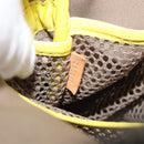 LOUIS VUITTON Damier Geant LV Cup Weatherly Bag Yellow M80636 LV Auth ka7049-24
