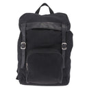 Saint Laurent Backpack Canvas Black Silver Auth ka7053-2